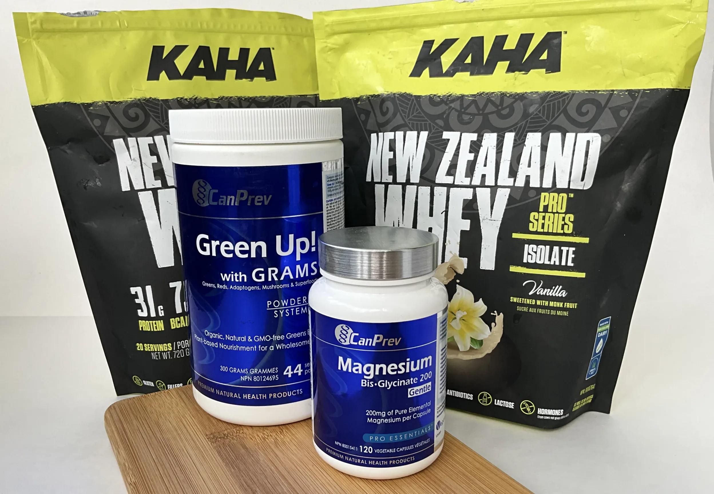 Supplements from CanPrev & Kaha Nutrition